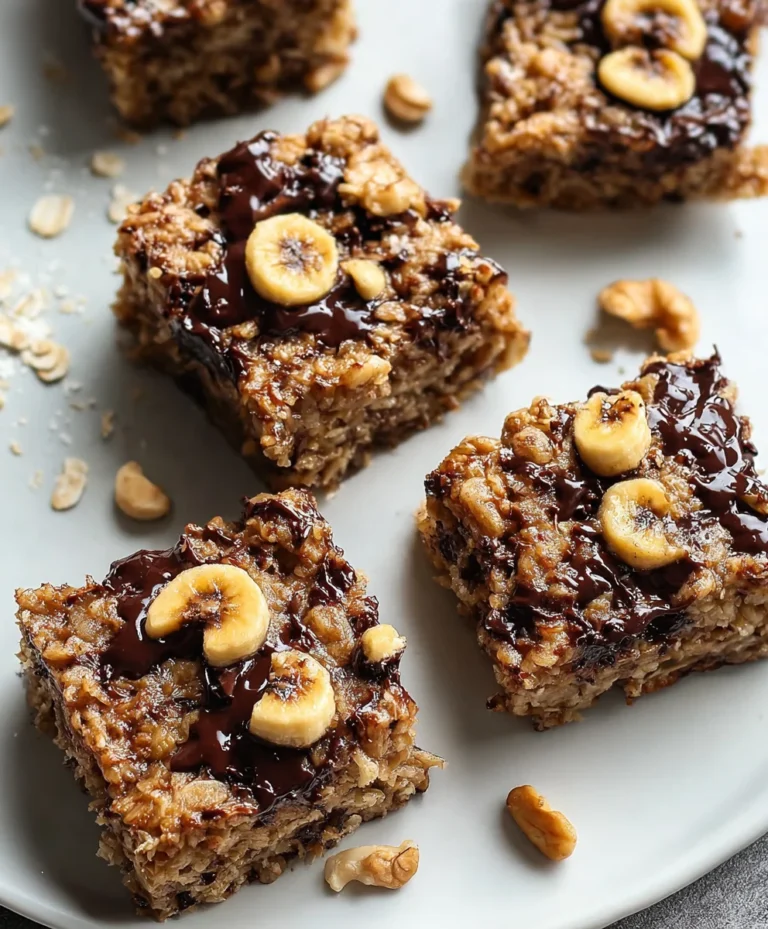 Easy Banana Oat Breakfast Bars-Healthy Quick Snack