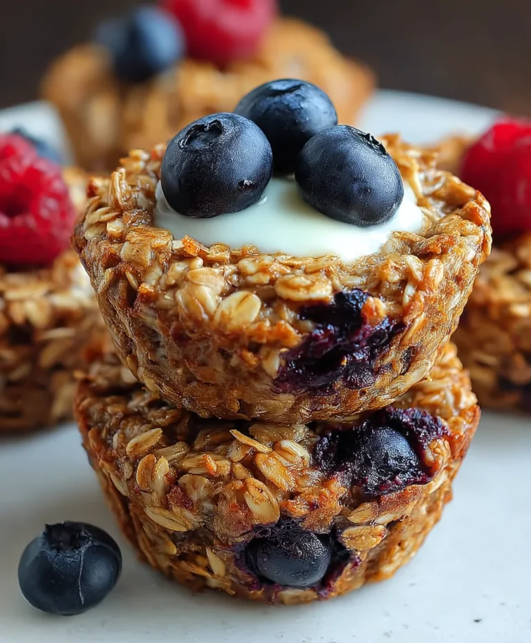 Easy Baked Oatmeal Breakfast Cups-Healthy & Quick