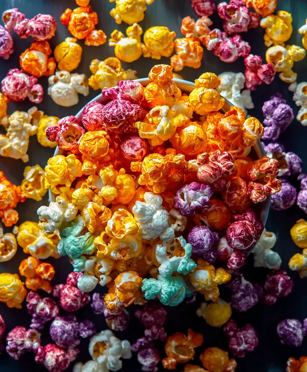 Colorful Candied Popcorn Recipe - Sweet & Easy Snack