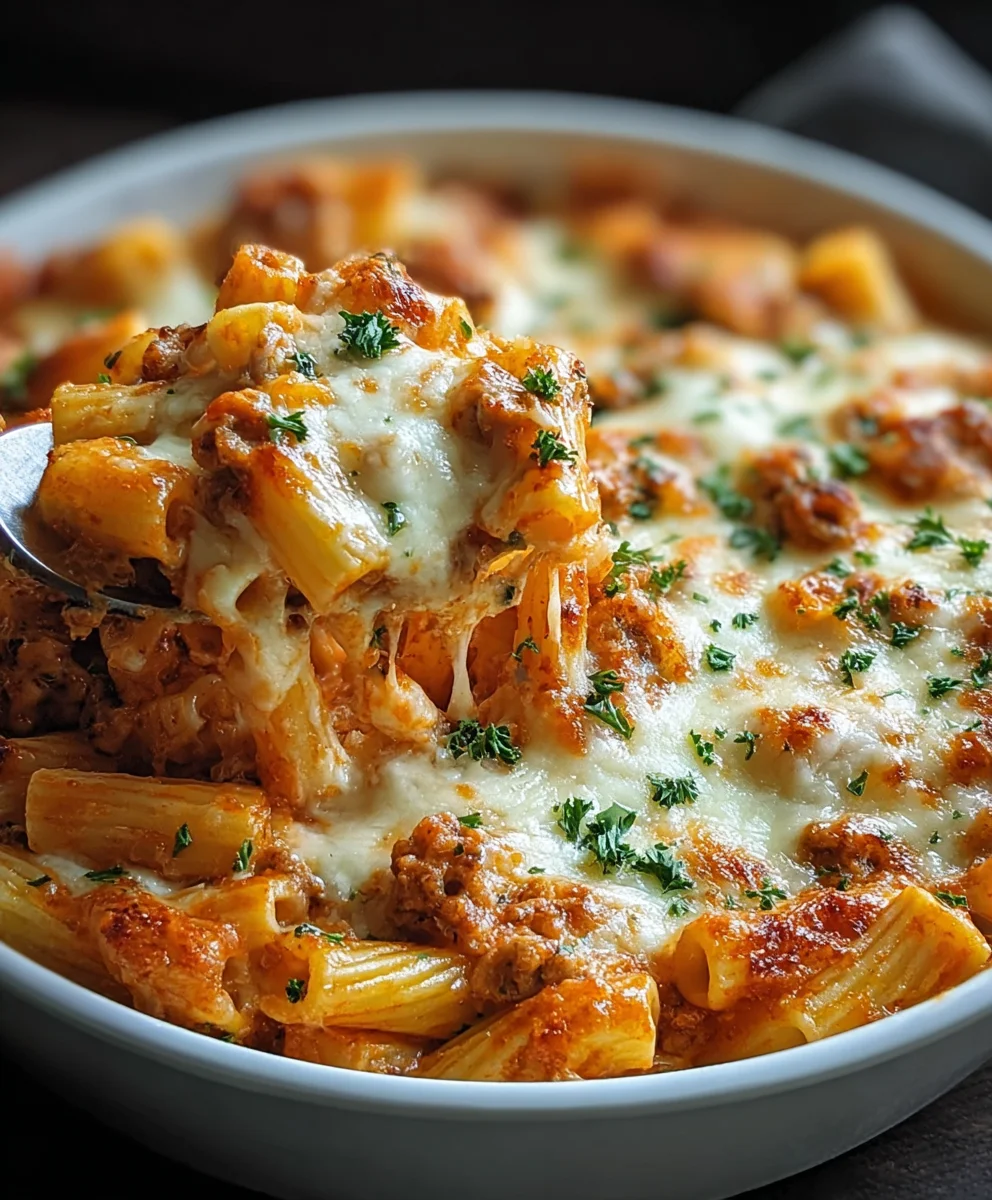 Creamy Cheesy Baked Ziti- Ultimate Comfort Food Recipe