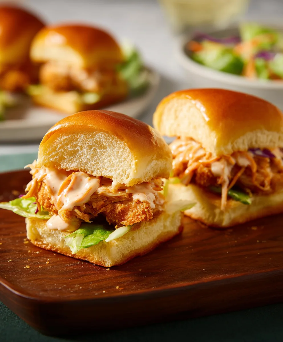 Bang Bang Chicken Sliders - Easy Quick Flavorful Recipe