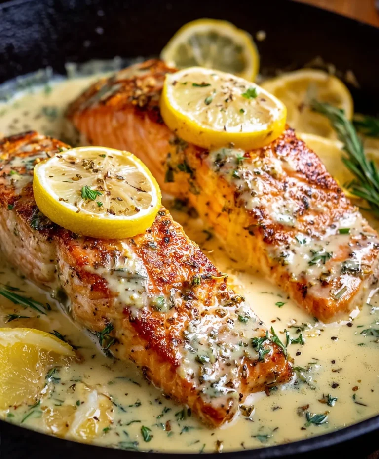 Creamy Lemon Butter Salmon-Quick & Easy Recipe