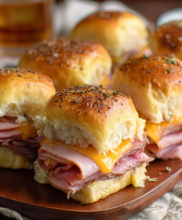 Beef Beef Ham Cheese Sliders – Easy Baked Appetizer