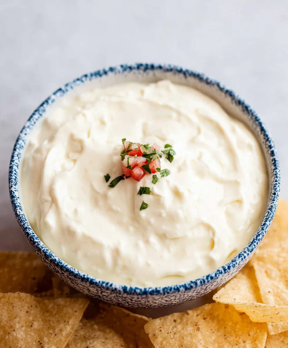 Best Mexican White Cheese Dip Recipe-Creamy & Easy