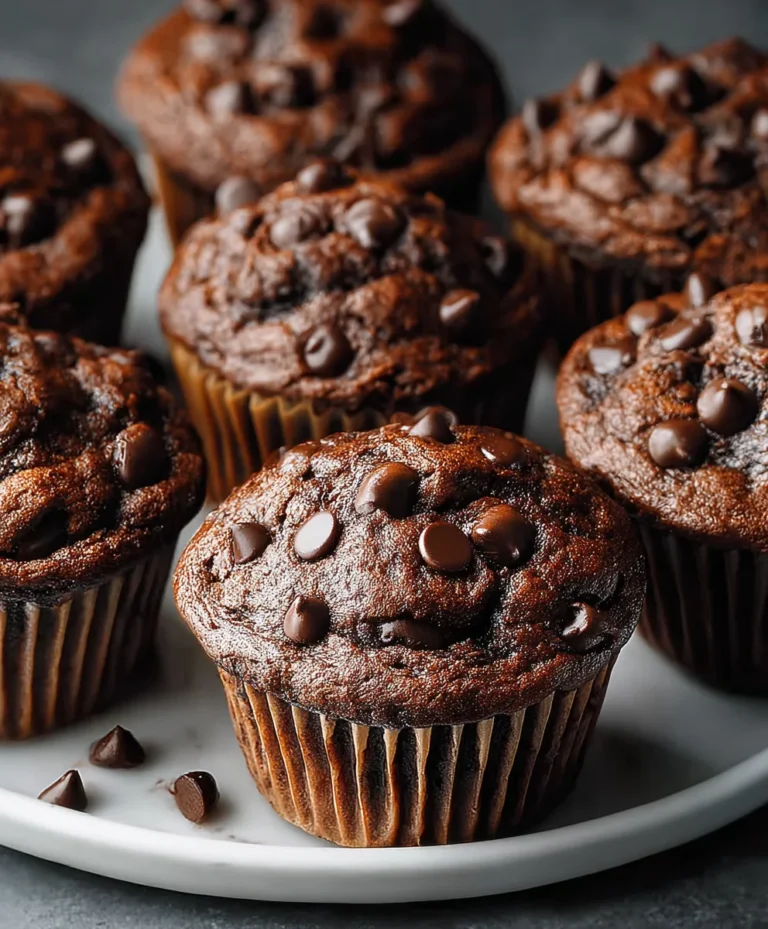 Decadent Double Chocolate Chip Muffins – Best Recipe