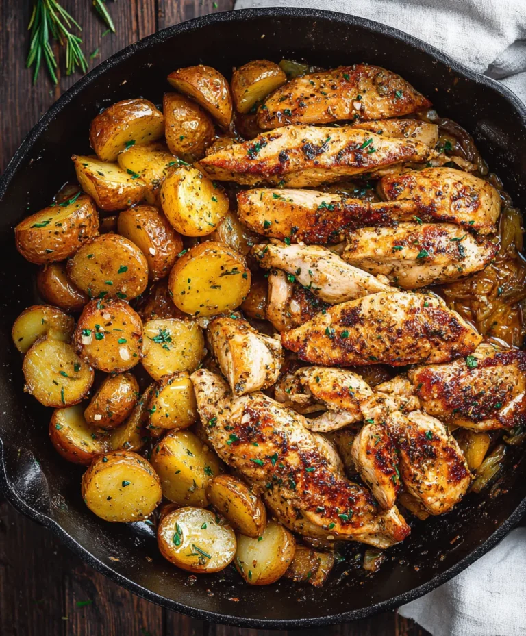 Garlic Butter Beef and Potatoes Skillet