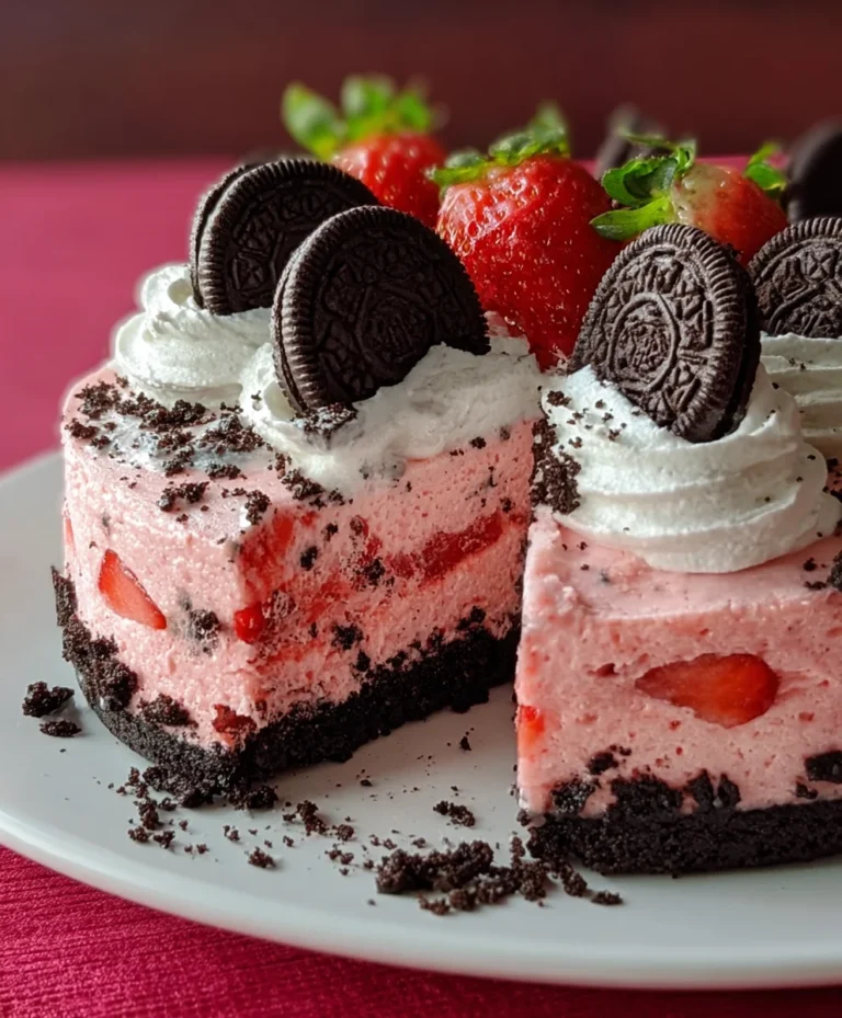 Strawberry Oreo Cake-Easy Delicious Recipe