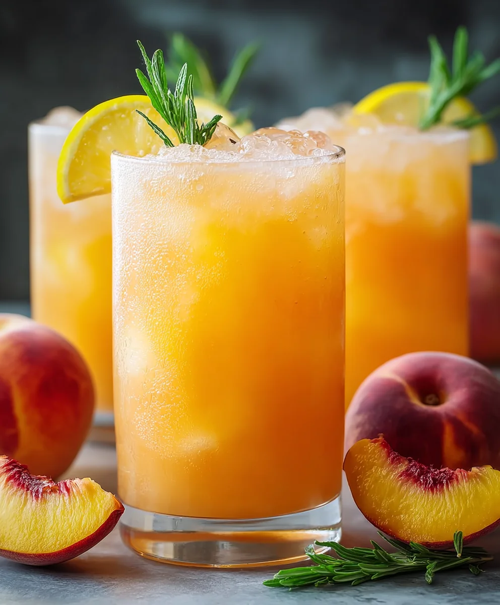 Refreshing Peach Lemonade- Easy Summer Drink