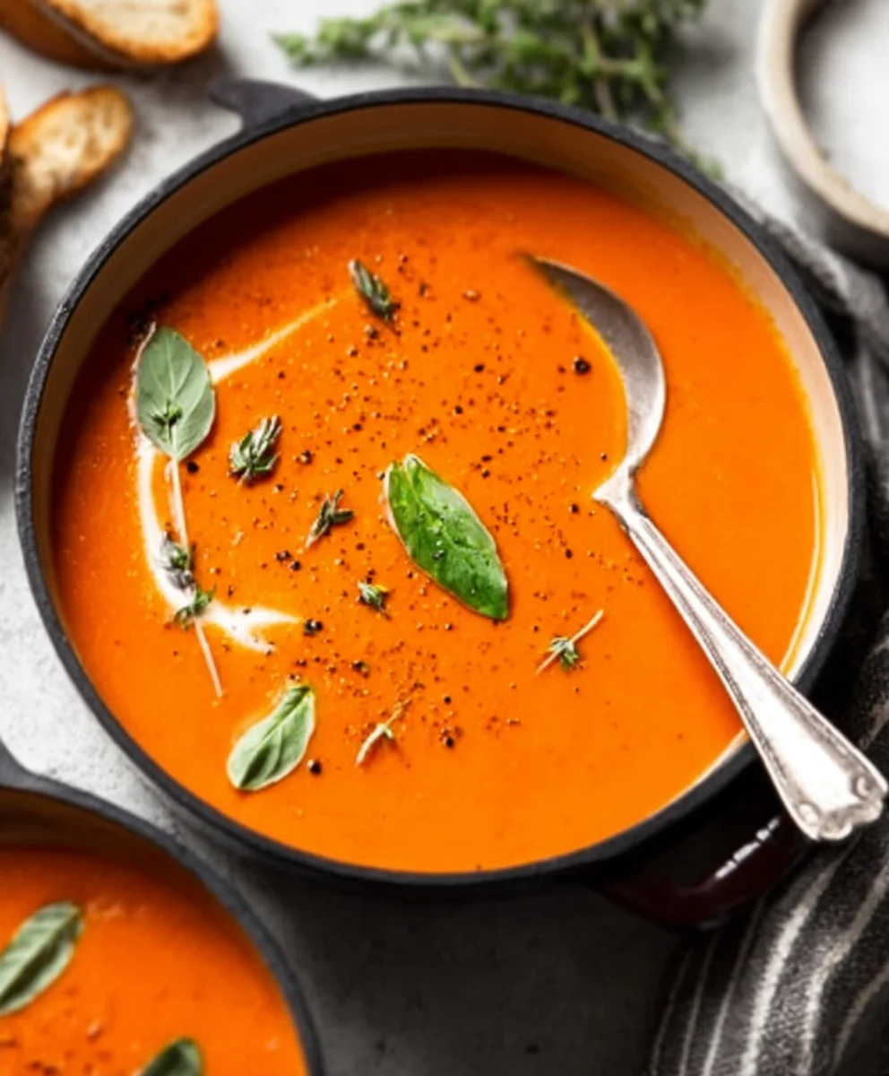 Creamy Tomato Soup - Cozy Winter Comfort Food
