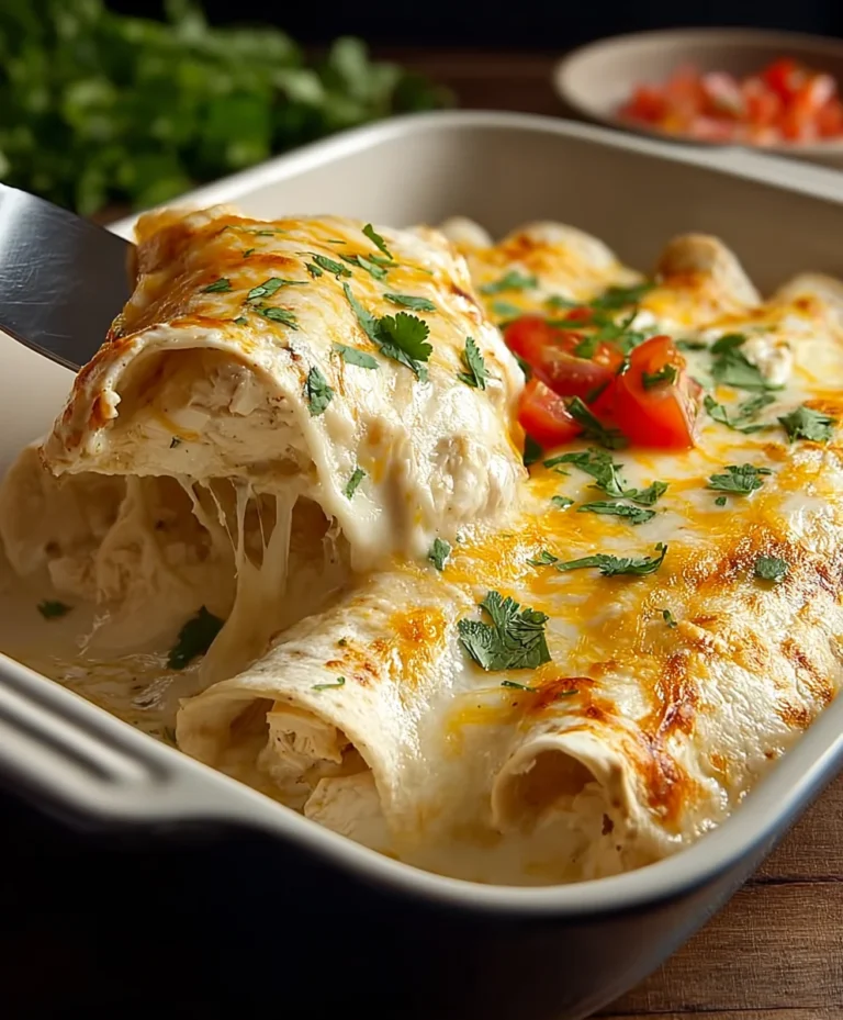 Easy White Chicken Enchiladas Recipe – Quick & Delicious