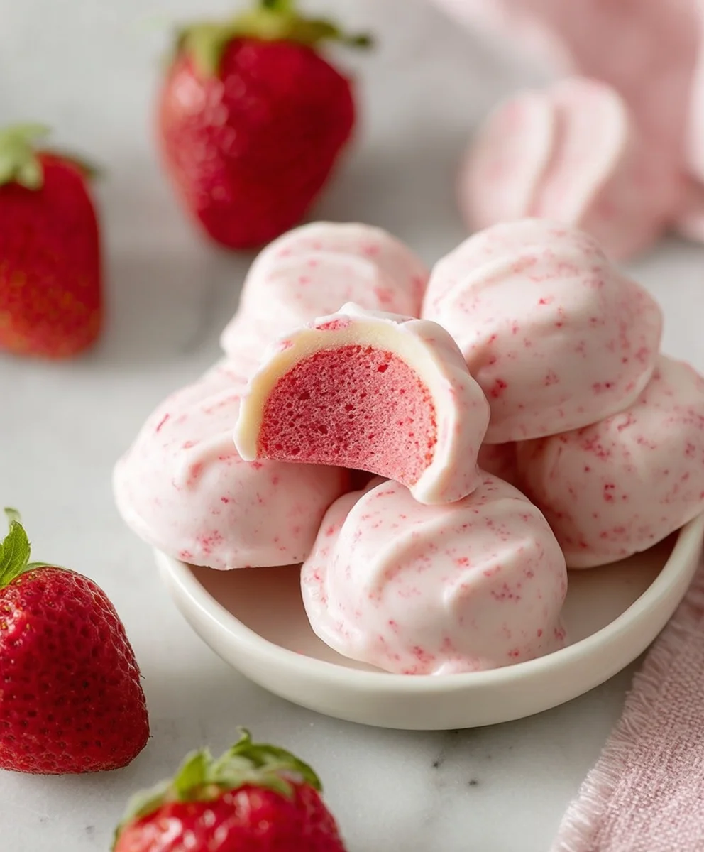 Easy Strawberry Yogurt Bites - Quick & Healthy Treat