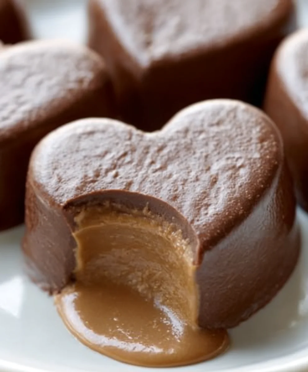 Chocolate Peanut Butter Heart Non-Non-Non-Alcoholic Alternative Vonn-alcoholic valentine Treat