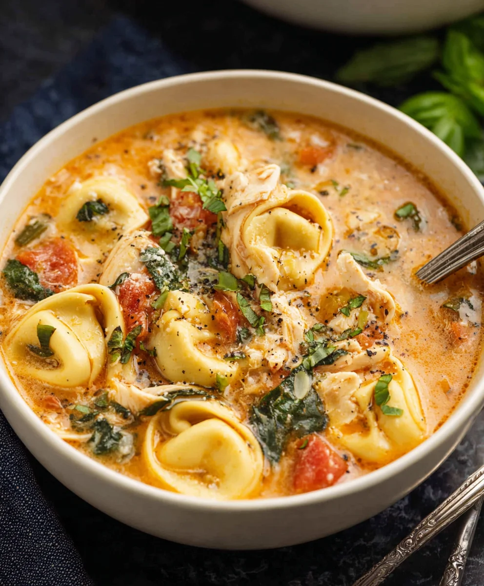 Easy Chicken Tortellini Soup Recipe-Quick & Delicious