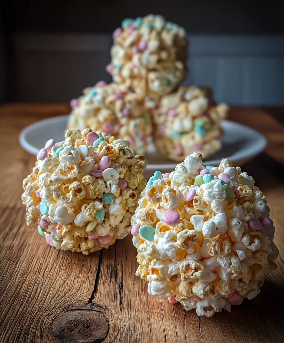 Easy Easter Popcorn Balls Recipe-Sweet Treats