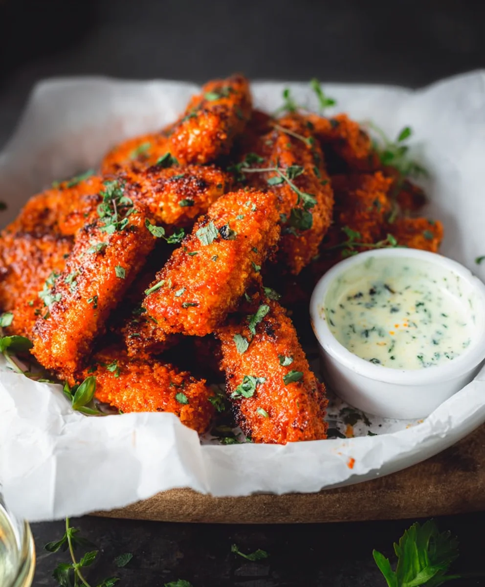 Crispy Baked Tofu Buffalo Wings - Easy Vegan Recipe