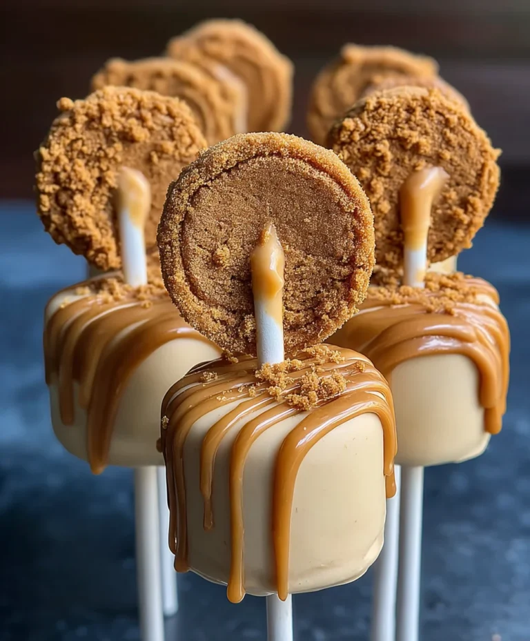 Biscoff Cookie Butter Cheesecake Pops Recipe