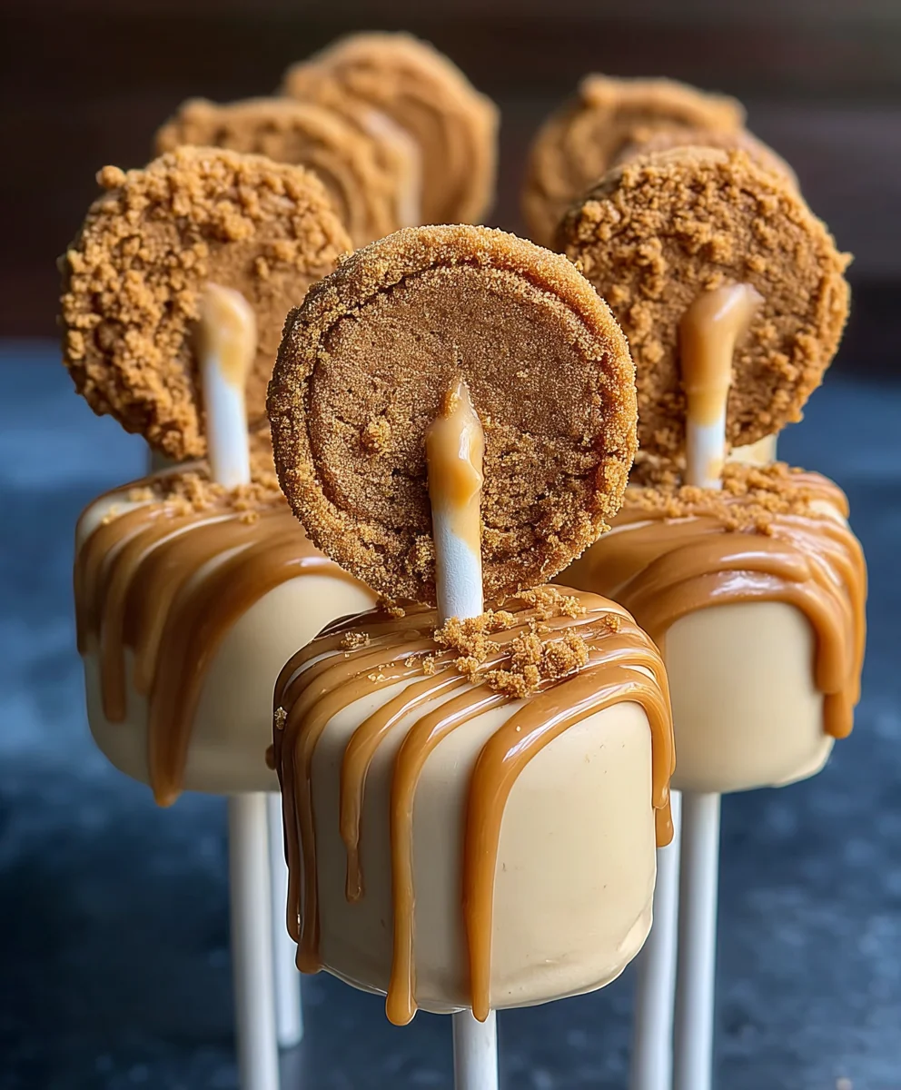 Biscoff Cookie Butter Cheesecake Pops Recipe