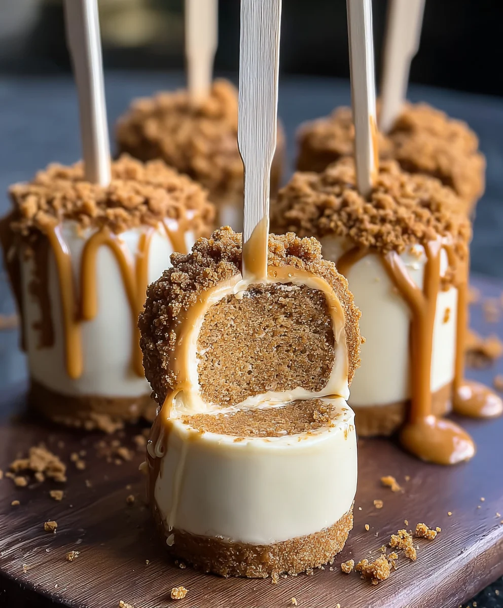 Biscoff Cookie Butter Cheesecake Pops Recipe