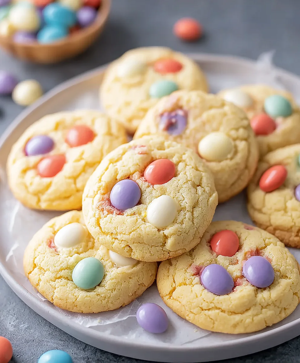 Easter Cake Mix Cookies-Easy Holiday Treat
