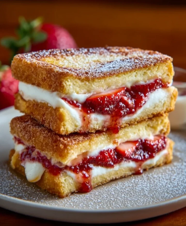 Fried Strawberry Cheesecake Sandwiches-Sweet Treat