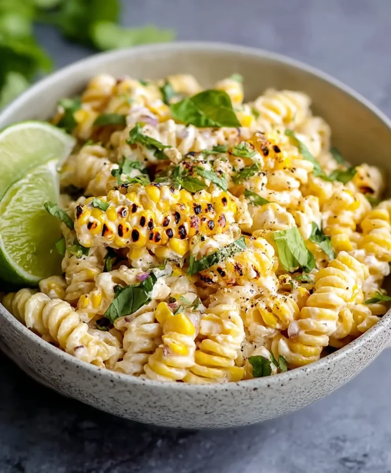 Creamy Street Corn Pasta Salad Recipe