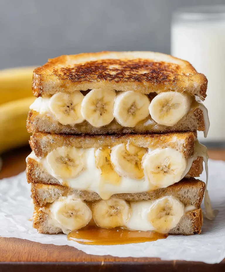 Honey Banana Grilled Cheese – Sweet & Gooey Delight
