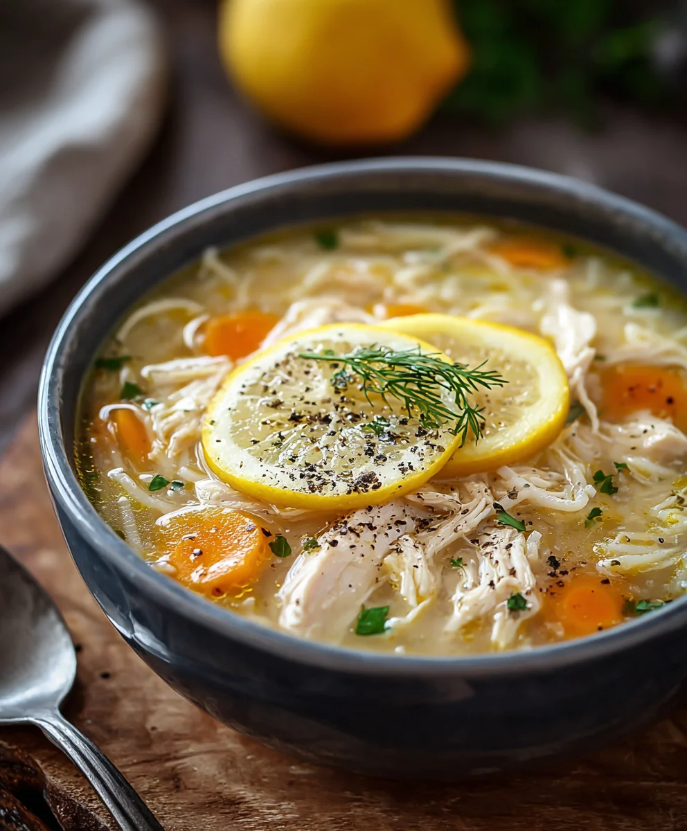 Easy Greek Lemon Chicken Soup - Flavorful & Quick