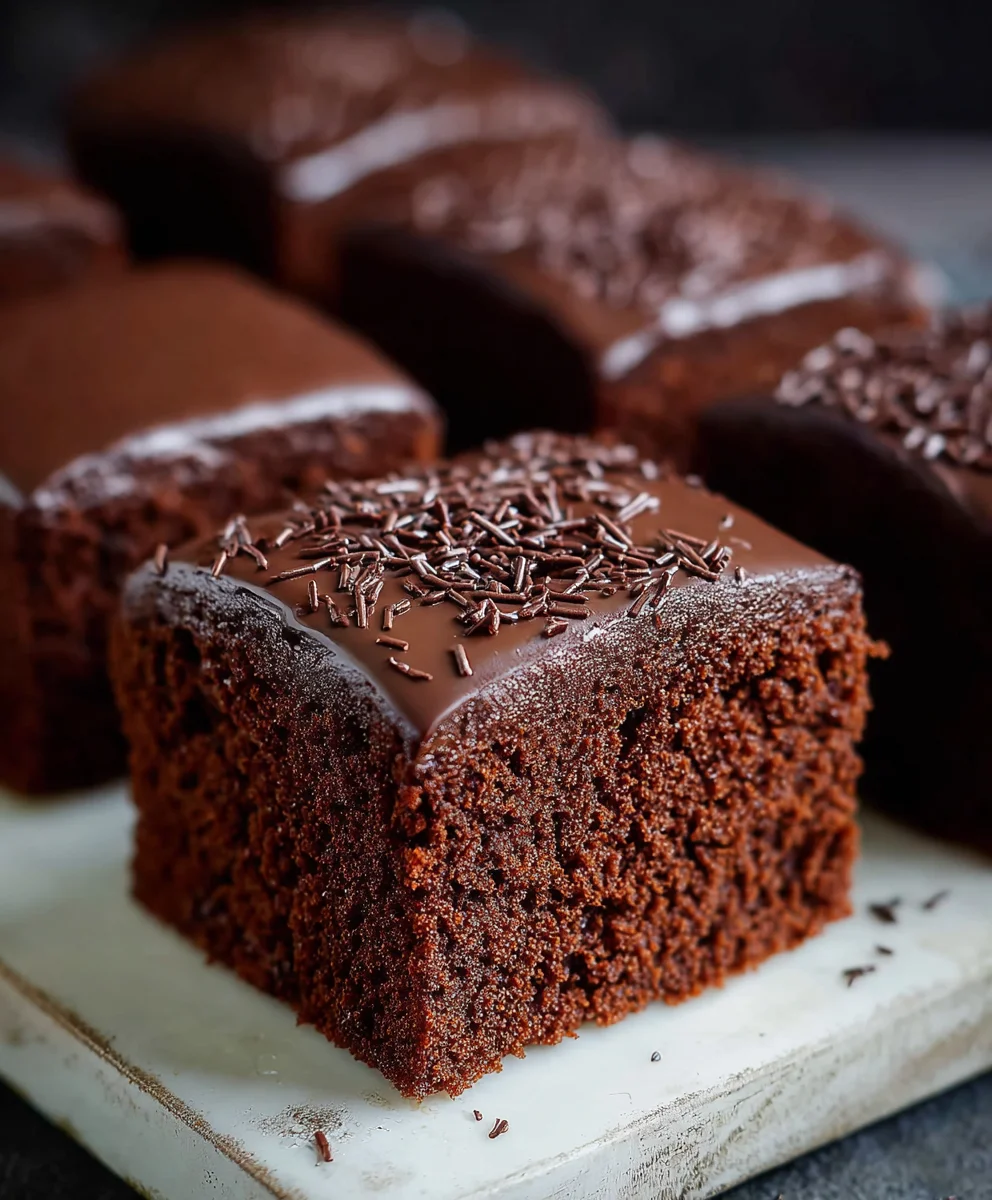 Old School Chocolate Traybake Cake Recipe