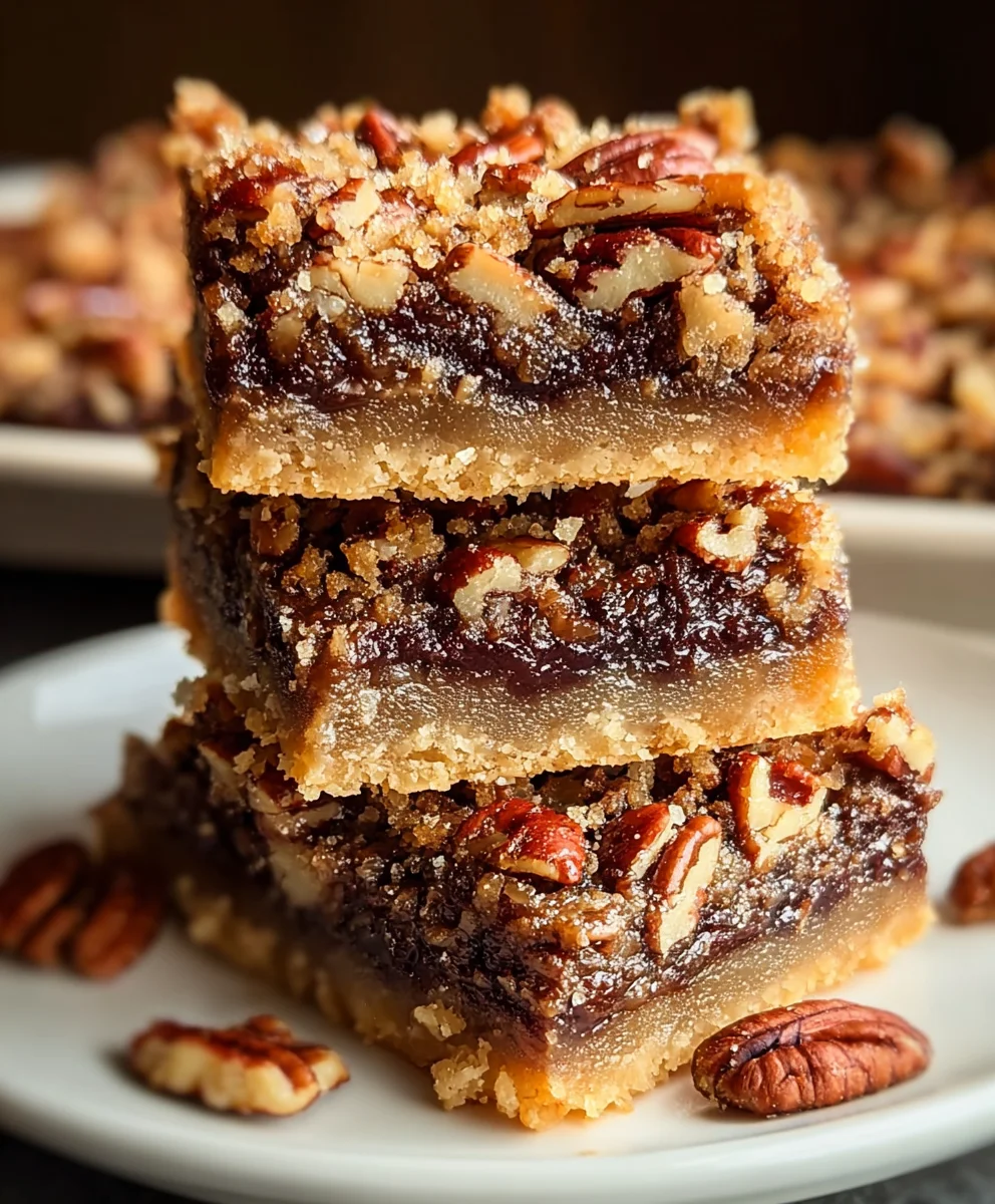 German Chocolate Pecan Pie Bars-Easy Recipe