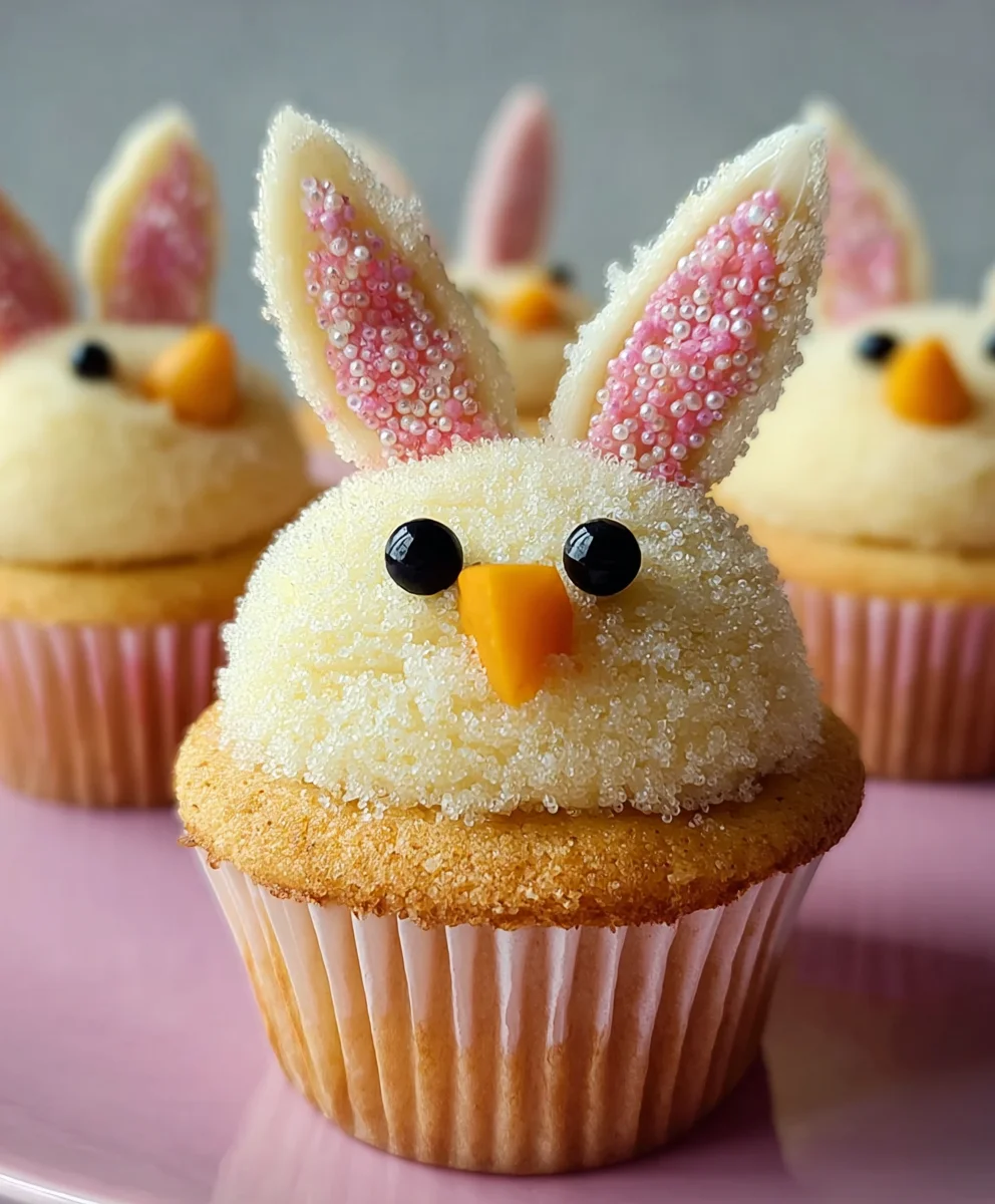 Easter Bunny Chick Cupcakes - Cute & Easy Treats
