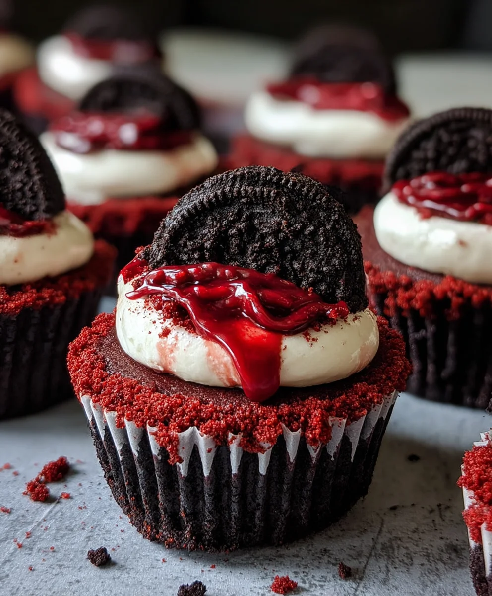 Mini Red Velvet Oreo Cheesecakes-Decadent Bites