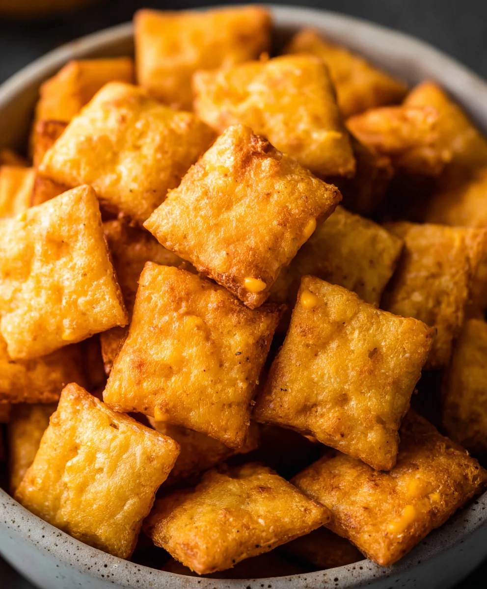 Easy Homemade Cheez-Its Recipe-Baked Cheesy Crackers