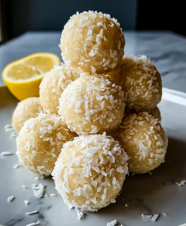 Lemon Coconut Protein Balls-Easy Healthy Snack