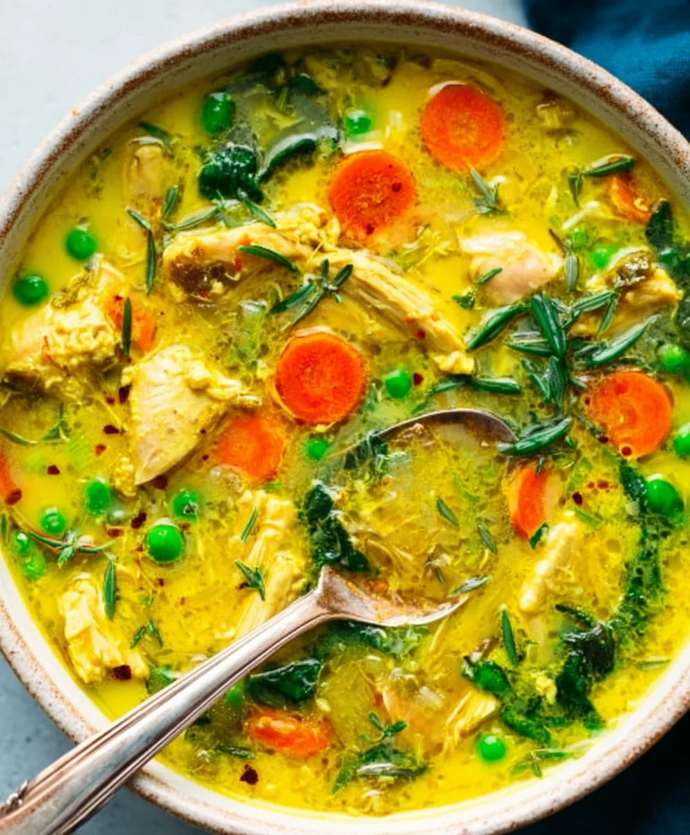 Anti Inflammatory Turmeric Chicken Soup Recipe