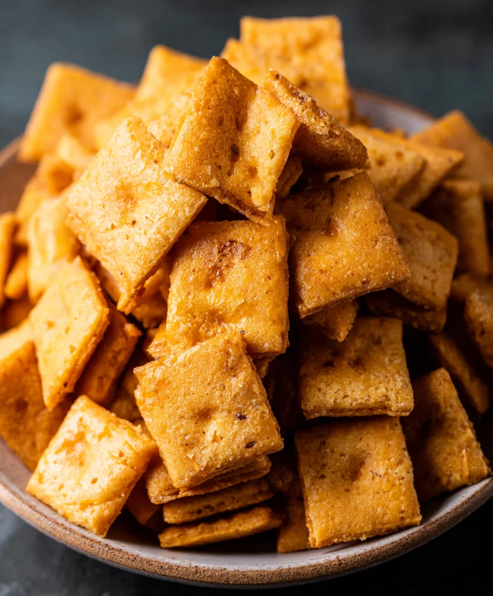 Easy Homemade Cheez-Its Recipe-Baked Cheesy Crackers