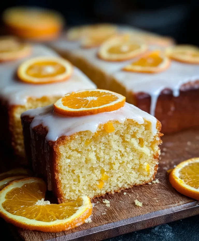 Zesty Orange Drizzle Traybake Cake – Easy Baking