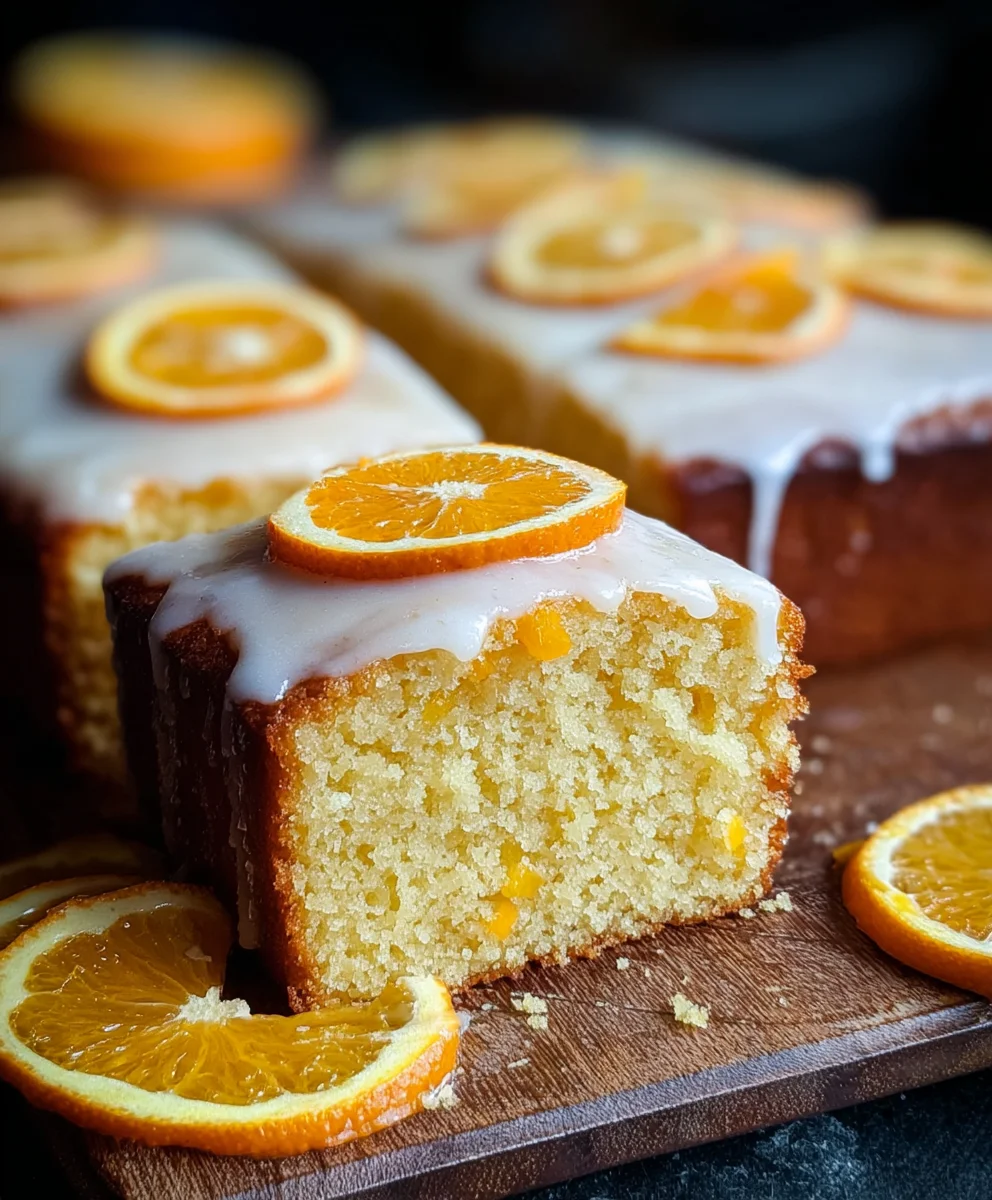 Zesty Orange Drizzle Traybake Cake - Easy Baking