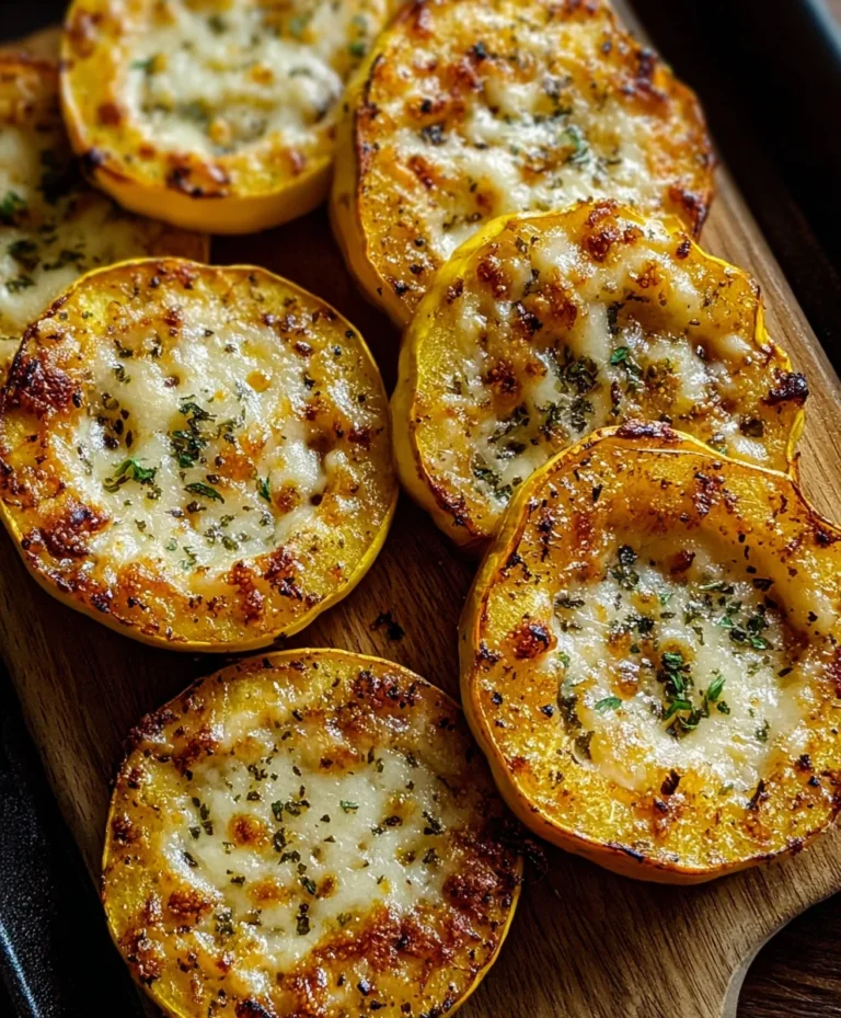 Cheesy Baked Squash Rounds – Easy Veggie Side Dish