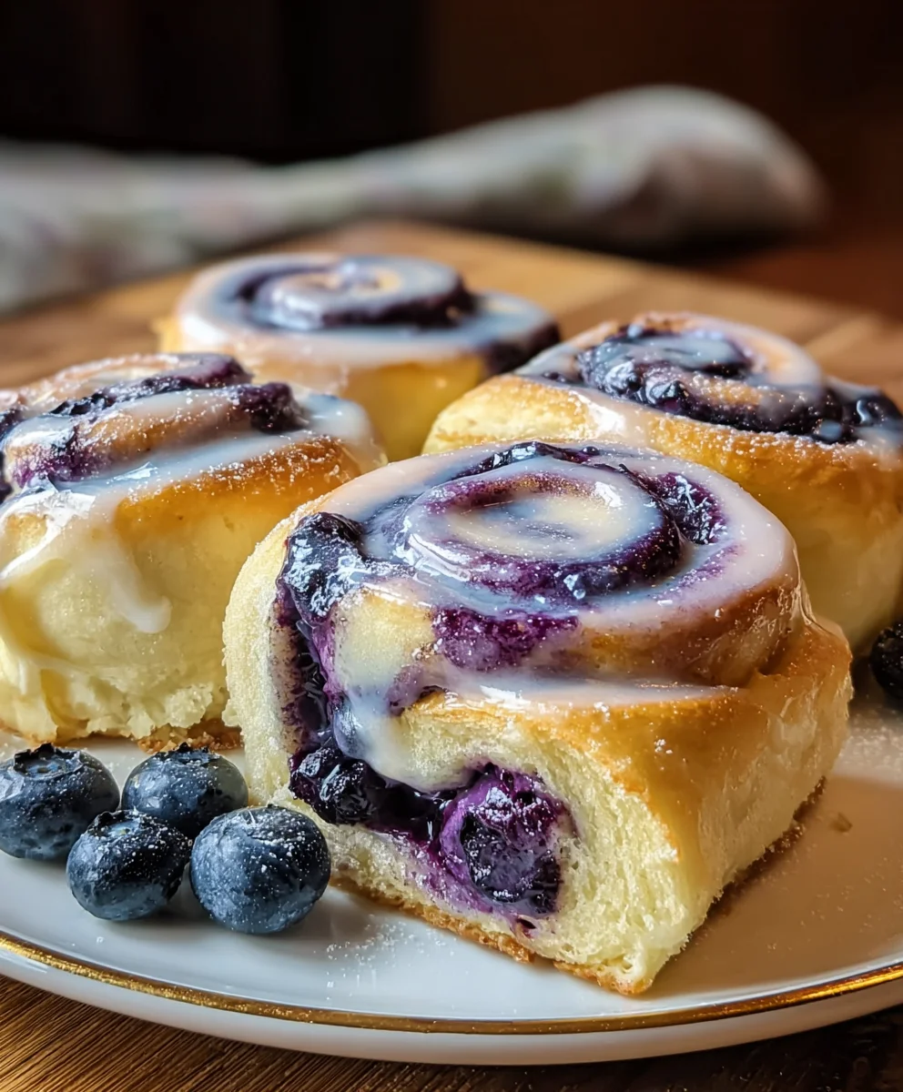 Blueberry Cheesecake Rolls-Easy Dessert Delight