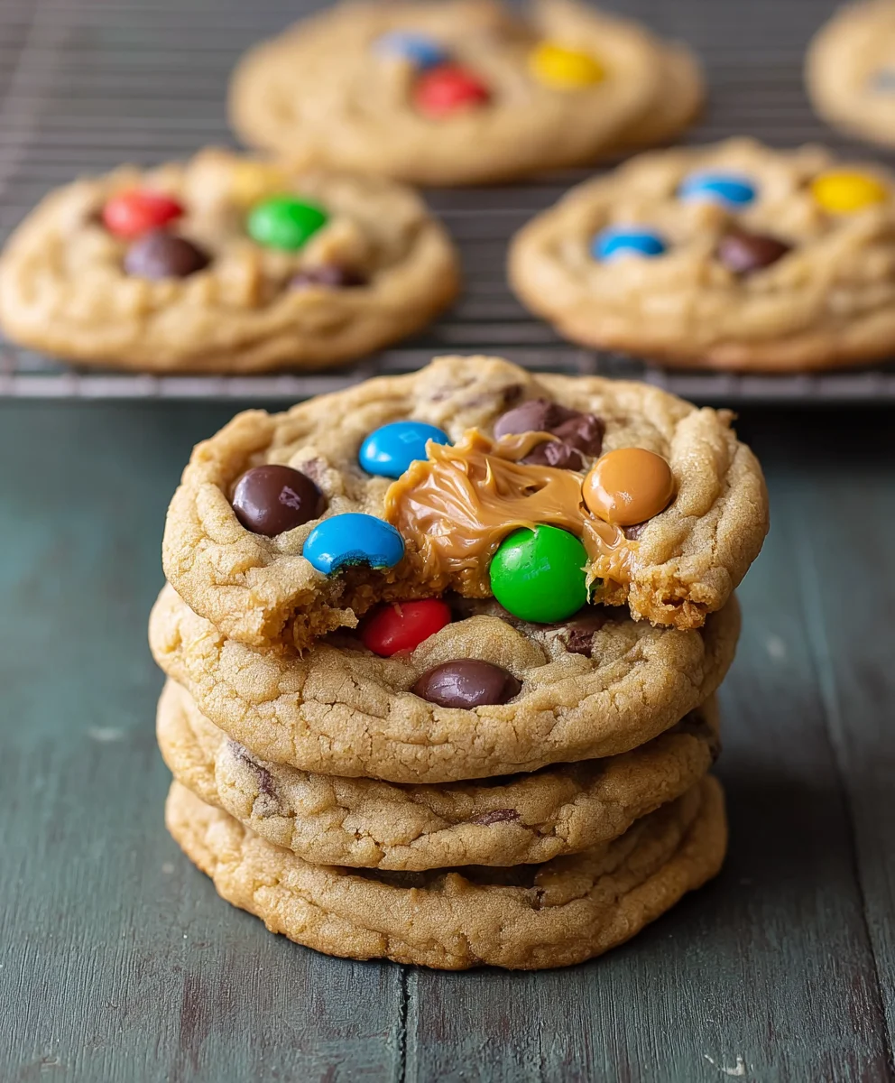 Peanut Butter M-M Cookies - Best Chewy Recipe