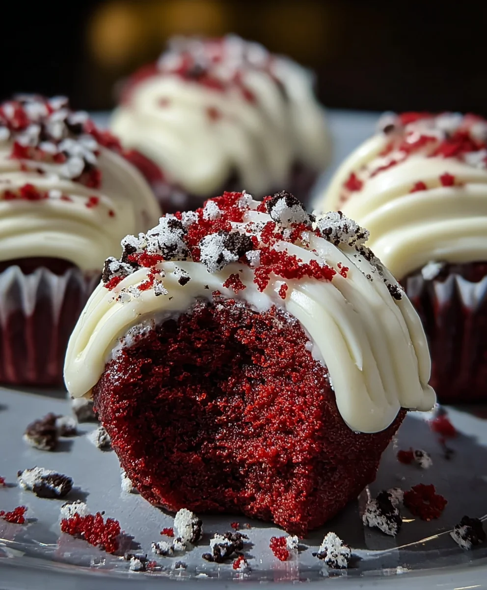 Cookies-Cream Red Velvet Bites - Irresistible Dessert