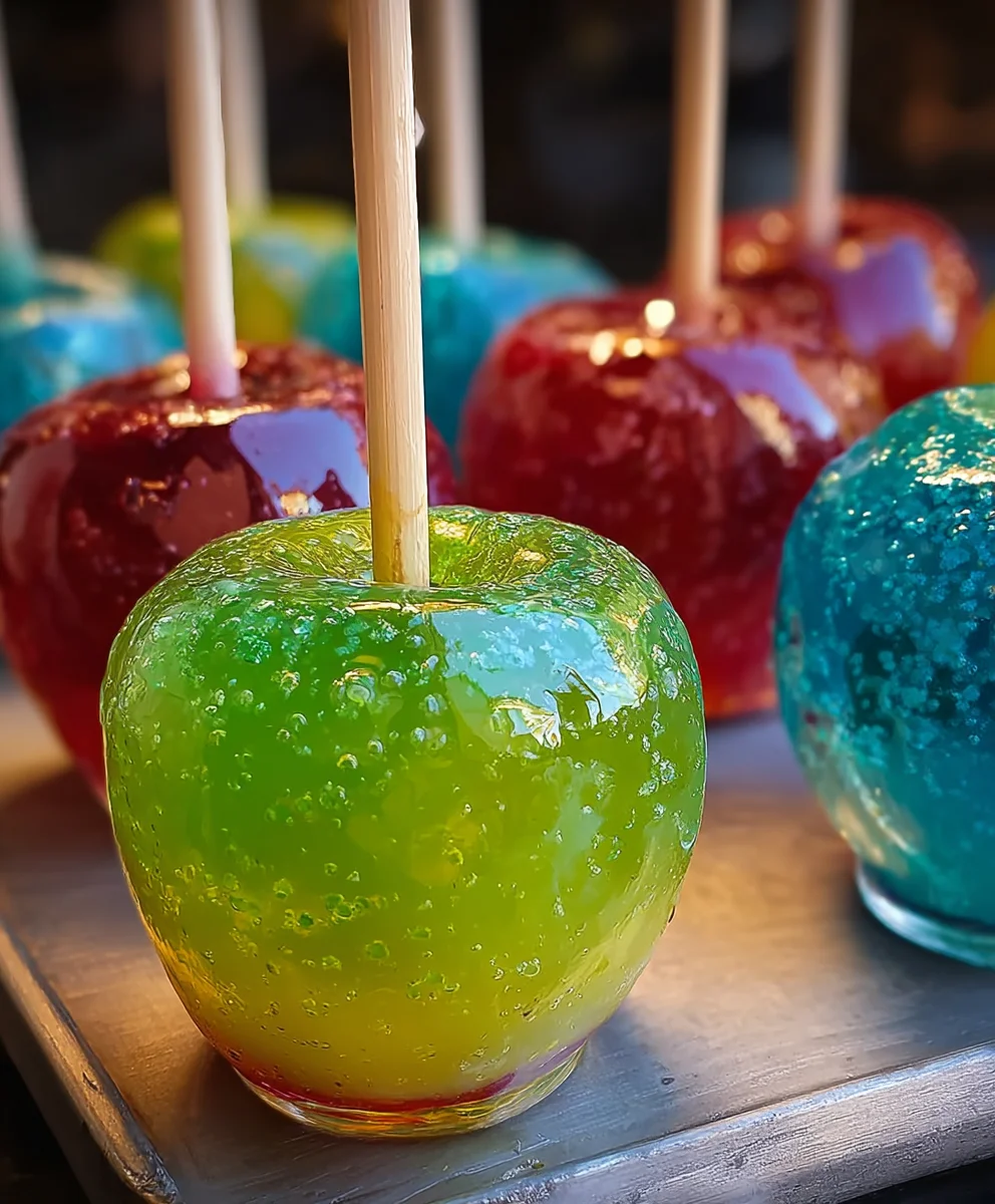 Jolly Rancher Candy Apples - A Sweet Fruity Treat