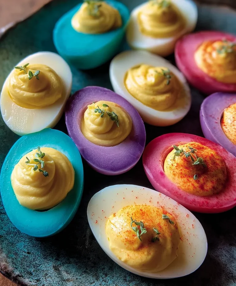 Fun-Colored Deviled Eggs-Party Appetizer Ideas