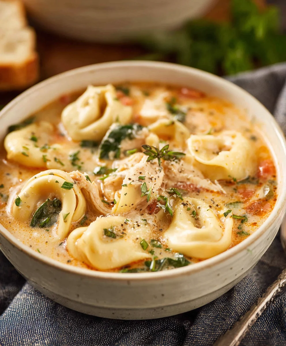 Easy Chicken Tortellini Soup Recipe-Quick & Delicious