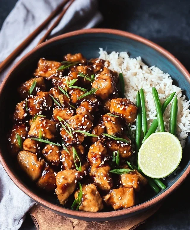 Healthy Sesame Chicken Dish
