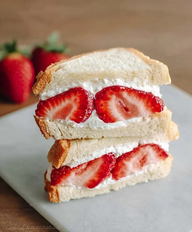 4-ingredient Strawberry Sando