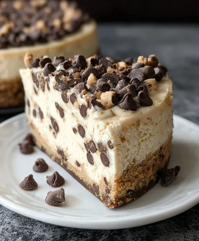 No Bake Cookie Dough Cheesecake