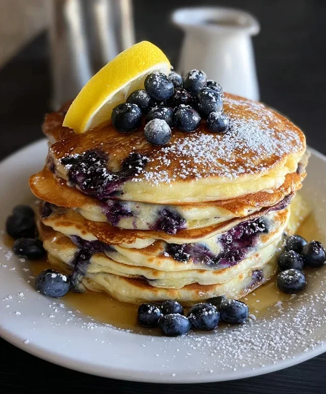 Lemon Blueberry Pancakes