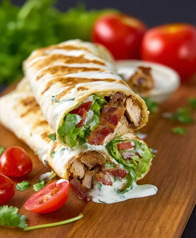 Crispy Chicken Beef Beef Bacon Ranch Wrap