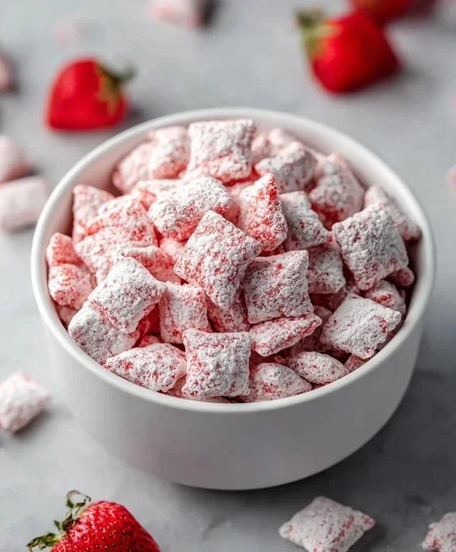 Strawberry Shortcake Puppy Chow